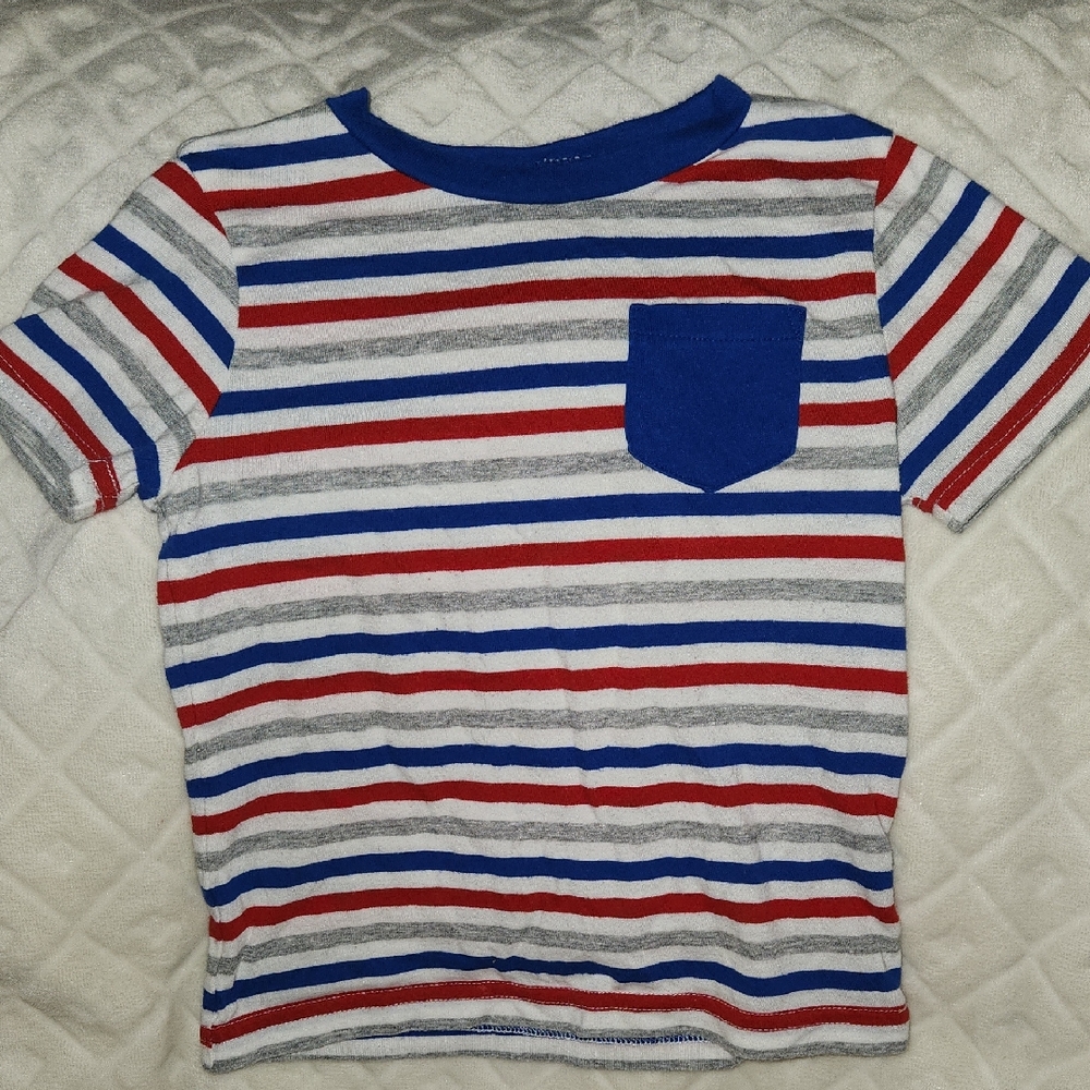 Striped Kids T-Shirt with Pocket
